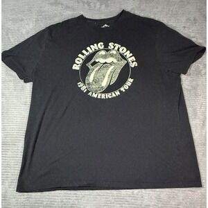 Rolling Stones Official American 2024 Tour Shirt 2 XL Black With Logo